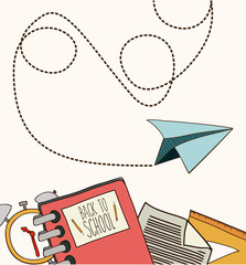 Back to School design, vector illustration