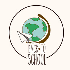 Back to School design, vector illustration