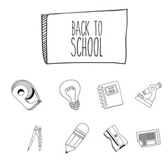 Back to School design, vector illustration