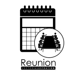 Workforce and reunion design, vector illustration