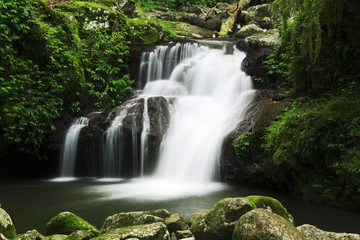 Waterfall in the gold coast hinterlands on the NSW border.