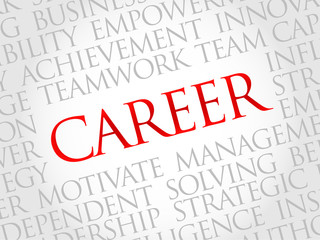 Career word cloud, business concept