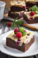raspberry cheesecake brownies