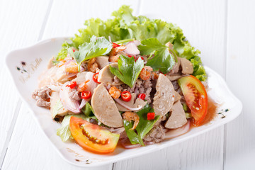 spicy vermicelli salad