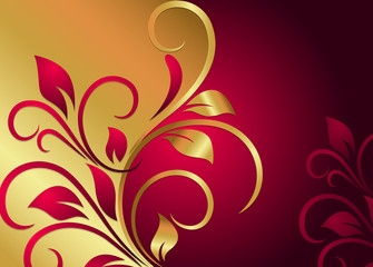 Golden Flora Festival Background