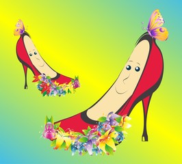 wiosenne buty, © klatki