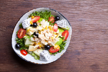 fruit salad in the bowl