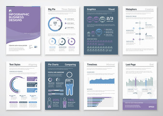 Infographics vector elements for business brochures and fliers