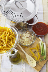 Italian ingredients.
