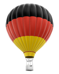 Hot Air Balloon with Germany Flag (clipping path included)
