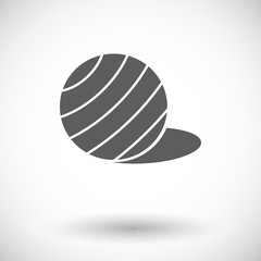 Fittball single icon.