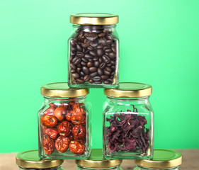 coffee jar and Herb jar