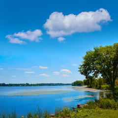 Lake Quannapowitt in Wakefield near Boston