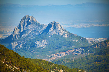 Fototapeta premium sunrise in the mountains