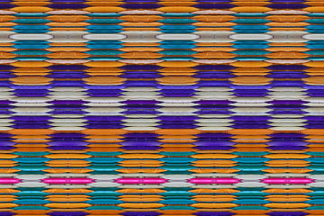 Color patterned mats