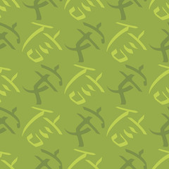 seamless background with chinese hieroglyphs