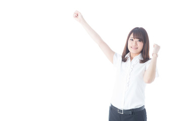 白バックOLポートレート(半袖)