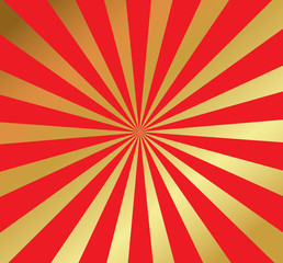 Fototapeta premium Golden Sunburst Background