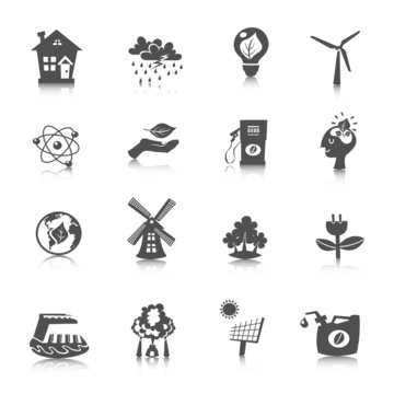 Eco Energy Icons Set