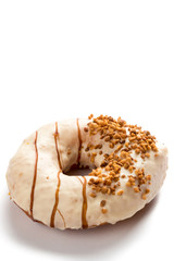 doughnut on white table