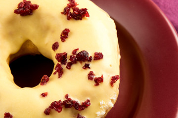 doughnut with cherry