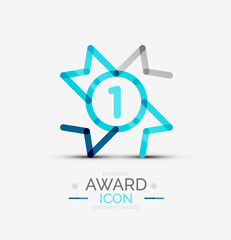 Award icon, logo.