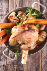 grilled lamb and carrot