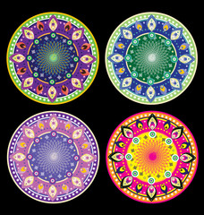 Flower pattern mandala
