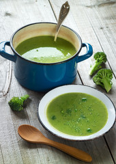 Fresh broccoli soup