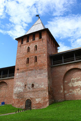 Veliky Novgorod  fortress walls and tower © mrivserg