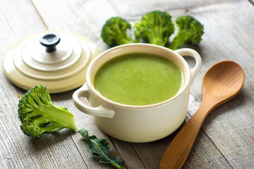 Fresh broccoli soup