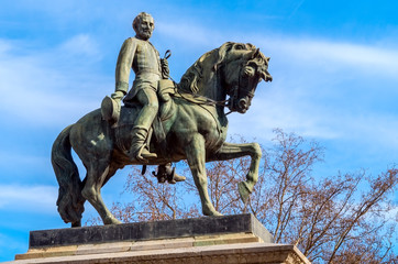 Monument of general on horse