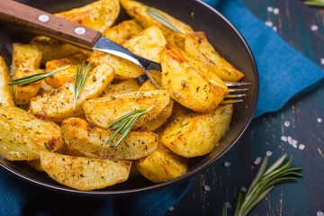 Oven Baked potatoes with herbs
