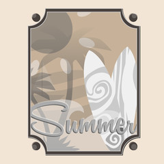Summer bright sticker