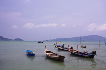Fototapeta na wymiar fishing boats in Phuket,Thailand
