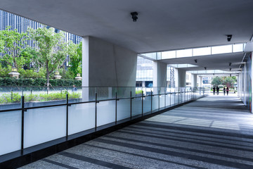 footpath through modern building
