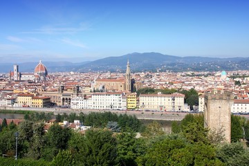 Fototapeta na wymiar Florence Old Town. Tuscany, Italy.