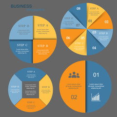 Vector infographics set