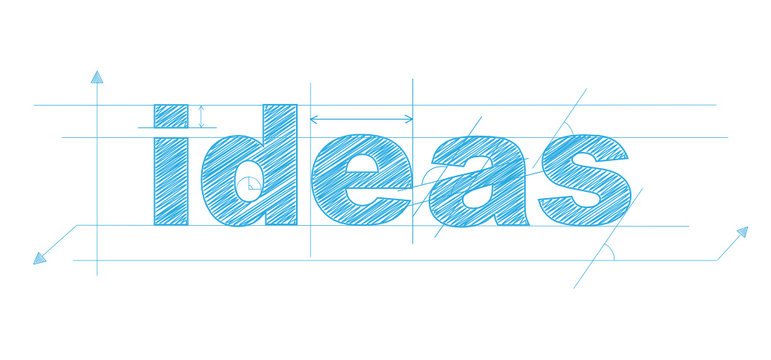 IDEAS icon (creativity innovation business brainstorming)