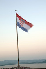 Fototapeta premium Kroatische Flagge