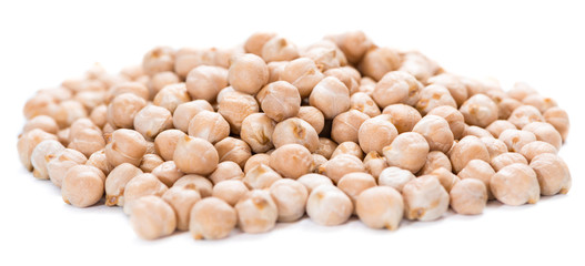 Chick Peas isolated on white