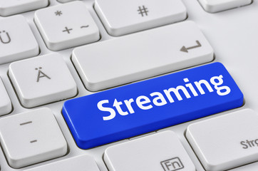 Tastatur mit farbiger Taste - Streaming