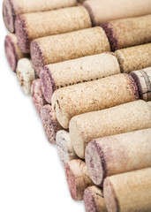 Close up of a cork wine