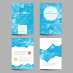 Document template low poly design