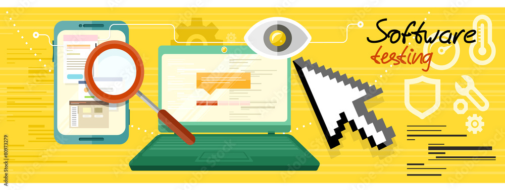 Poster software testing concept