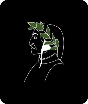 Dante illustration silhouette