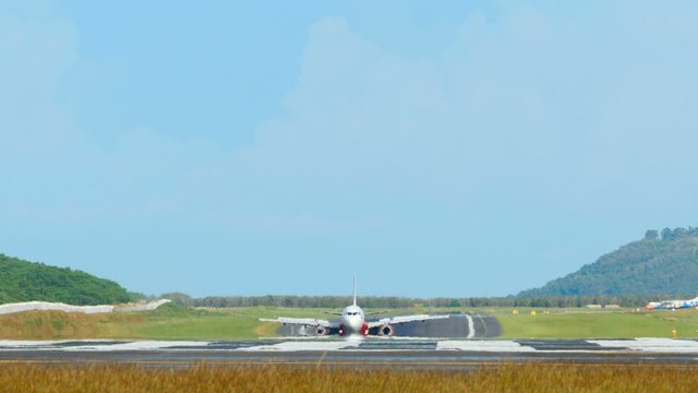 Airplanes taxiing