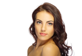 Fototapeta premium Healthy girl isolated