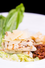 fresh salad with chicken