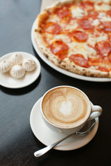 Кофе и пицца